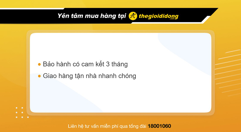 Chính sách bảo hành khi mua sạc dự phòng AVA tại Thế Giới Di Động